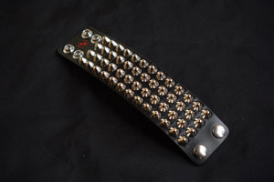 Four Row Cone Stud Wristband