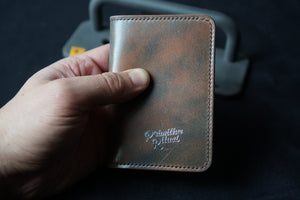 PR Wallet - Shell Cordovan - Marble Turquoise