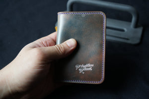 PR Wallet - Shell Cordovan - Marble Turquoise