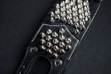 Load image into Gallery viewer, Studded leather goth and punk bracelet with spikes
