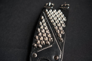 Leather punk bracelet